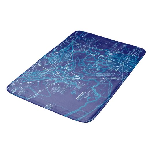 Tapis De Bain Graphique aéronautique (Angle)