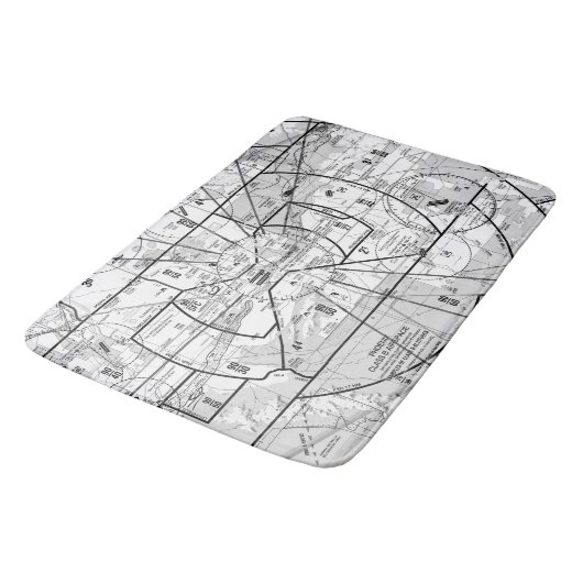 Tapis De Bain Graphique aéronautique (Angle)