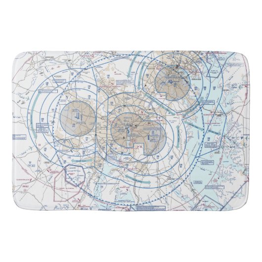 Tapis De Bain Graphique aéronautique (Devant)