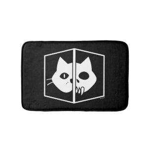 Tapis De Bain Graphique de chat de Schrödinger