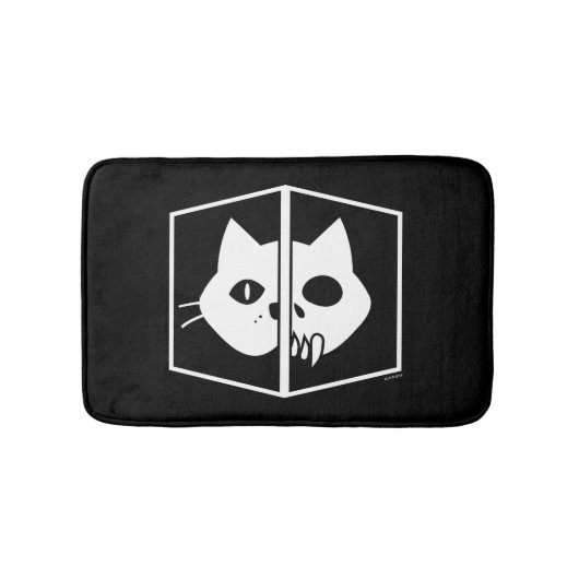 Tapis De Bain Graphique de chat de Schrödinger (Devant)
