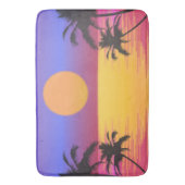 Tapis De Bain Graphique de coucher de soleil tropical (devant Vertical)