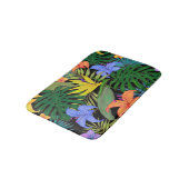 Tapis De Bain Graphique de fleur d'Aloha de Hawaii tropical (Angle)