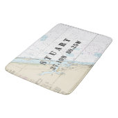 Tapis De Bain Graphique de latitude de longitude FL de stuart na (Angle)