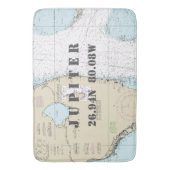Tapis De Bain Graphique de latitude de longitude FL Jupiter Naut (devant Vertical)