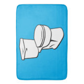 Tapis De Bain Graphique de toilette (devant Vertical)