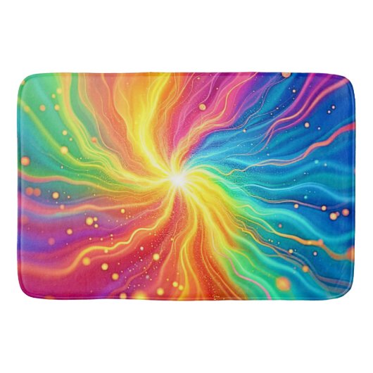 Tapis De Bain Graphique d'explosion Abstraite de l'énergie (Devant)