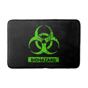 Tapis De Bain Graphiques de produits chimiques de risque biologi