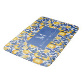 Tapis De Bain Gras Bleu Italien Positano Lemon (Angle)
