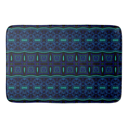 Tapis De Bain Gras et bleu (Devant)