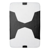 Tapis De Bain Gras minimal noir et blanc (devant Vertical)