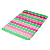 Tapis De Bain Gras roses et vertes (Angle)