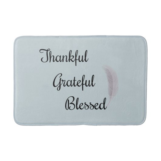 Tapis De Bain Gratuit Grateful Angel Feather Dusty Bleu (Devant)