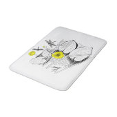 Tapis De Bain Gravure de nénuphars (Angle)