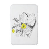 Tapis De Bain Gravure de nénuphars (Devant (Vertical))