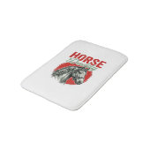 Tapis De Bain Gravure vintage de papa cheval (Angle)