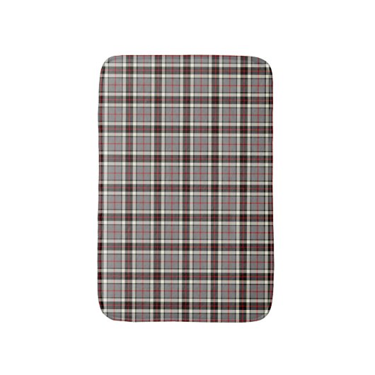Tapis De Bain Gray and Red Scottish Plaid Thompson Clan Tartan (Devant (Vertical))