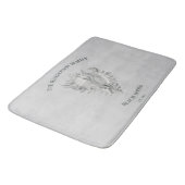 Tapis De Bain Gray Conc Coque de bain mat (Angle)