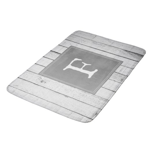 Tapis De Bain Gray rustico Mat de bain (Angle)
