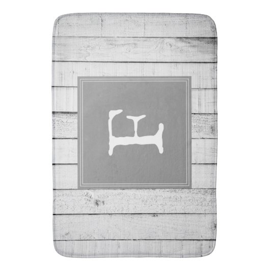 Tapis De Bain Gray rustico Mat de bain (devant Vertical)