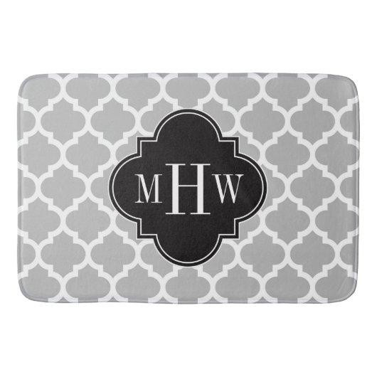 Tapis De Bain Gray White Moroccan (Devant)