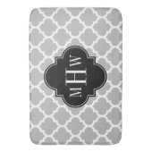 Tapis De Bain Gray White Moroccan (devant Vertical)
