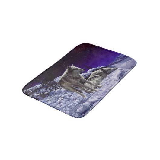 Tapis De Bain Gray Wolves (Angle)
