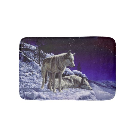 Tapis De Bain Gray Wolves (Devant)