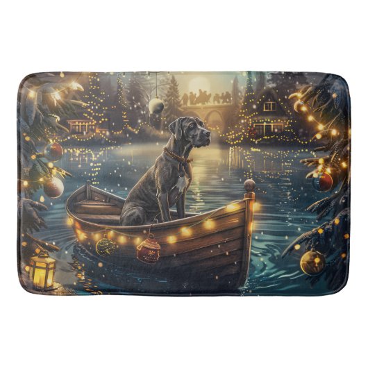 Tapis De Bain Great Dane Christmas Festive Voyage (Devant)