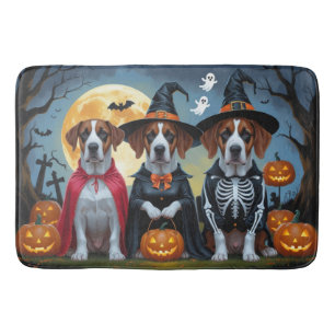 Tapis De Bain Great Dane Dogs Citrouille Halloween Funny