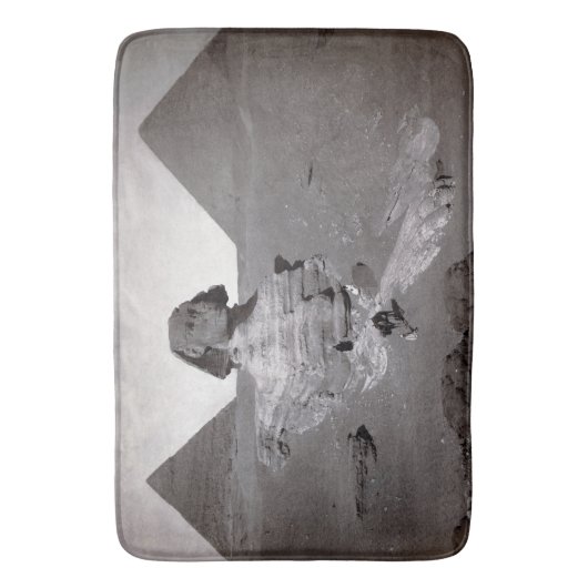 Tapis De Bain Great Sphinx & Gizeh Pyramides Necropolis Egypte (devant Vertical)