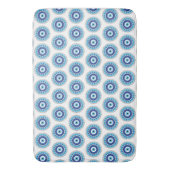 Tapis De Bain Grec Mal Eye Bleu (devant Vertical)