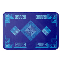 Grec Mander - Clé grecque - Nuances de bleu