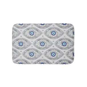 Tapis De Bain Grec Mati Mataki - motif d'oeil mauvais de