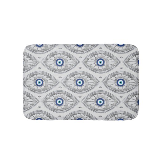Tapis De Bain Grec Mati Mataki - motif d'oeil mauvais de (Devant)