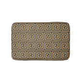 Tapis De Bain Grec Meander Carré Motif principal Brown (Devant)