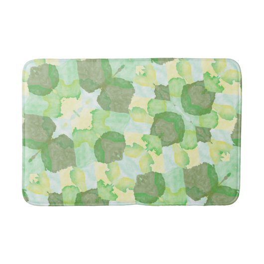 Tapis De Bain Green abstract art Magical wallpaper (Devant)