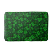 Tapis De Bain Green Crisscross Checked Tartan, (Devant)