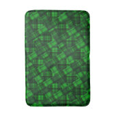Tapis De Bain Green Crisscross Checked Tartan, (Devant (Vertical))