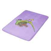 Tapis De Bain Green Gecko Tribal Purple (Angle)