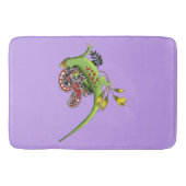 Tapis De Bain Green Gecko Tribal Purple (Devant)