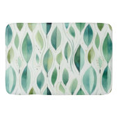 Tapis De Bain Green Glam Gold Feuilles Abstrait (Devant)