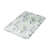 Tapis De Bain Green Golf Icons Motif (Angle)