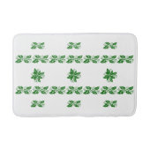 Tapis de bain - Green Holly Feuilles (Devant)