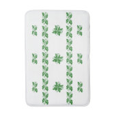 Tapis de bain - Green Holly Feuilles (Devant (Vertical))
