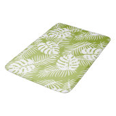 Tapis De Bain Green Palm Feuille Rainforest Motif (Angle)