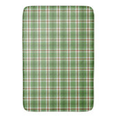 Tapis De Bain Green Rustic Plaid Motif Holiday (devant Vertical)
