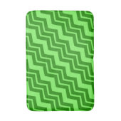 Tapis De Bain Green Zig Zag Chevron Design Motif (Devant (Vertical))