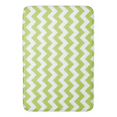 Tapis De Bain Green Zigzag, Green Chevron, Motif géométrique (devant Vertical)