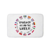 Tapis De Bain Greetings around the world, Hello in all languages (Devant)